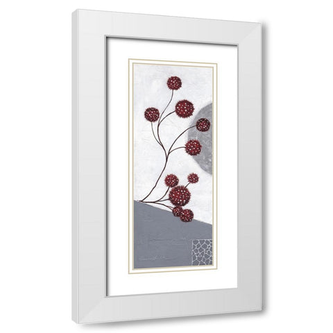 Spirit I White Modern Wood Framed Art Print with Double Matting by Ancilotti, Claudia