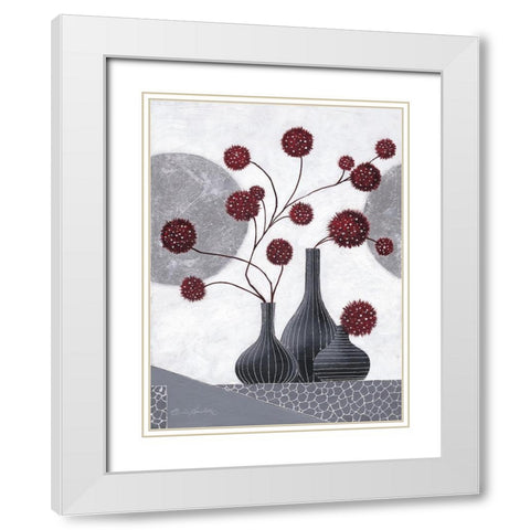Spitit II White Modern Wood Framed Art Print with Double Matting by Ancilotti, Claudia