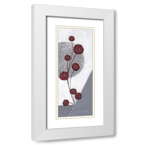 Spirit III White Modern Wood Framed Art Print with Double Matting by Ancilotti, Claudia