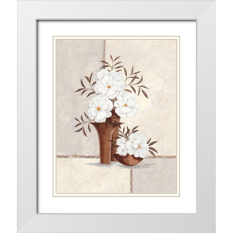 Vintage Style White Modern Wood Framed Art Print with Double Matting by Ancilotti, Claudia