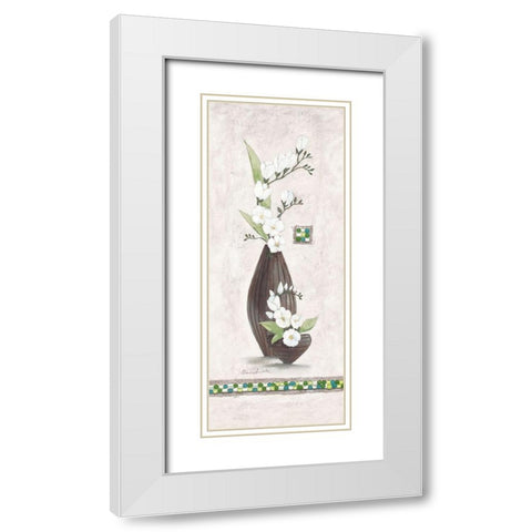 Secret Garden III White Modern Wood Framed Art Print with Double Matting by Ancilotti, Claudia