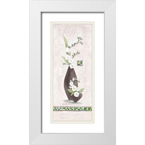 Secret Garden III White Modern Wood Framed Art Print with Double Matting by Ancilotti, Claudia