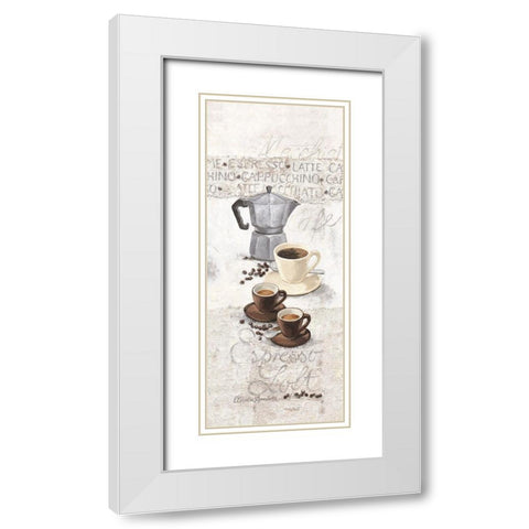 Espresso Loft White Modern Wood Framed Art Print with Double Matting by Ancilotti, Claudia