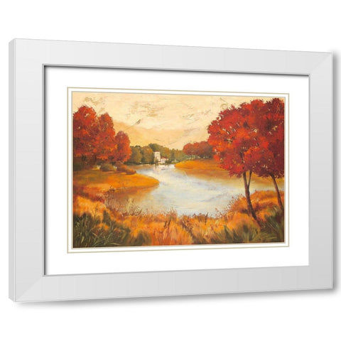 Summer Spirit White Modern Wood Framed Art Print with Double Matting by Ancilotti, Claudia