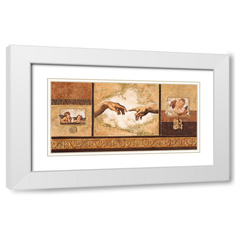 Classics White Modern Wood Framed Art Print with Double Matting by Ancilotti, Claudia