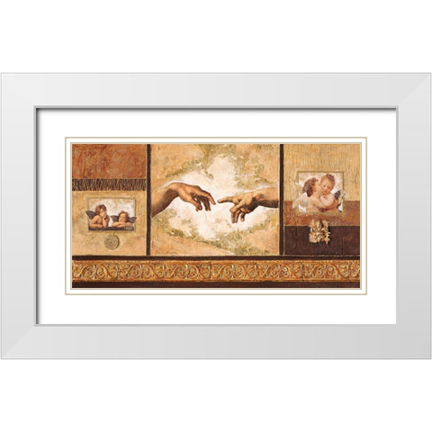 Classics White Modern Wood Framed Art Print with Double Matting by Ancilotti, Claudia
