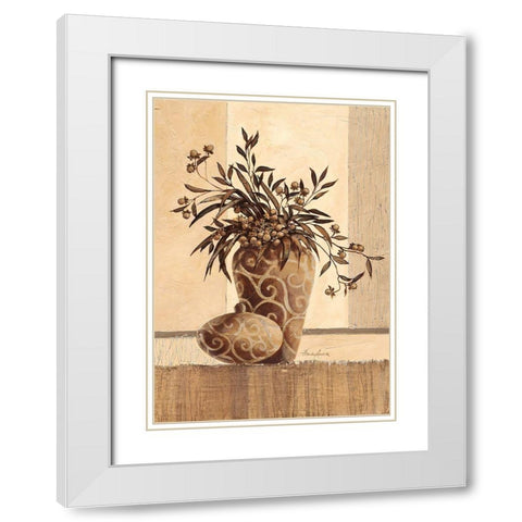 Kairo White Modern Wood Framed Art Print with Double Matting by Ancilotti, Claudia