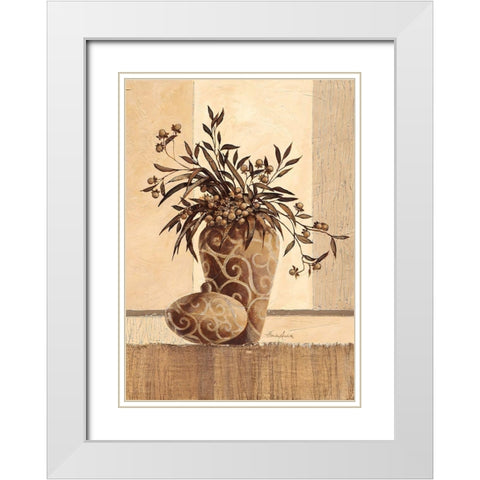 Kairo White Modern Wood Framed Art Print with Double Matting by Ancilotti, Claudia