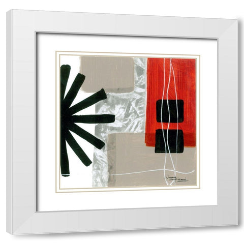 Construction Zone 2 White Modern Wood Framed Art Print with Double Matting by Kikani, Umang
