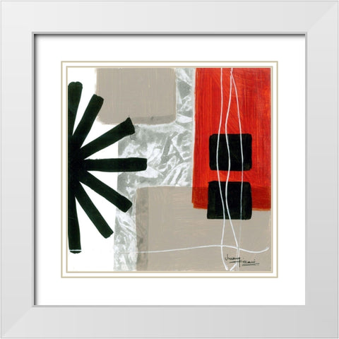 Construction Zone 2 White Modern Wood Framed Art Print with Double Matting by Kikani, Umang