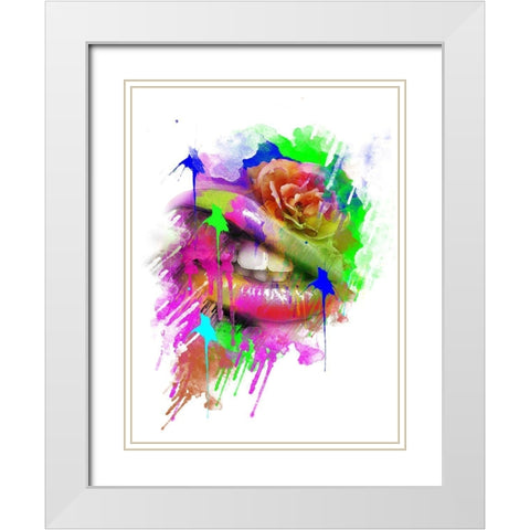 Lioneye White Modern Wood Framed Art Print with Double Matting by Henk van Gog
