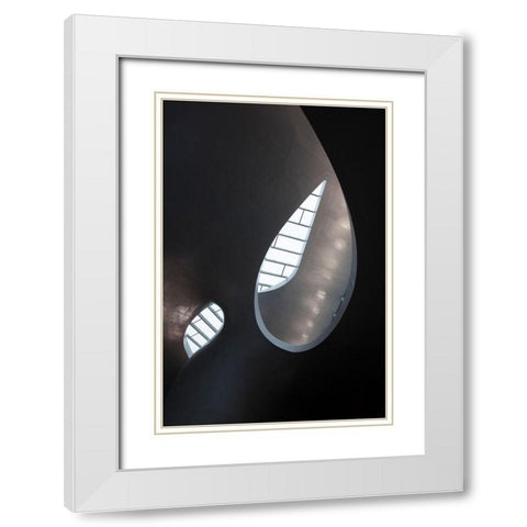 Skylight White Modern Wood Framed Art Print with Double Matting by Henk van Gog