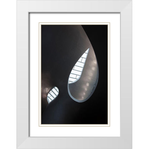 Skylight White Modern Wood Framed Art Print with Double Matting by Henk van Gog