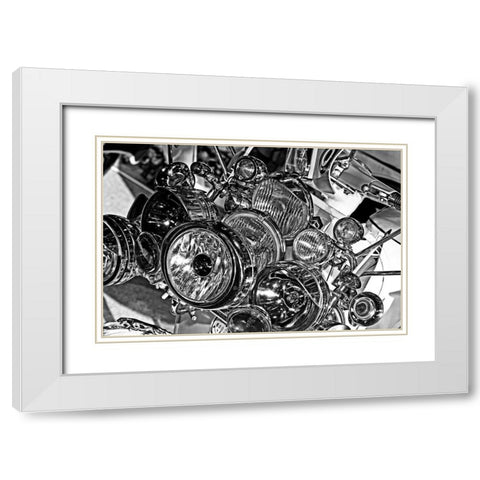 OLD-FASHIONED I White Modern Wood Framed Art Print with Double Matting by Fossey, George