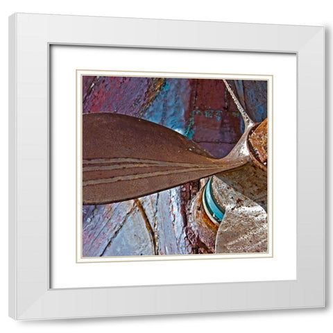 OLD TURBINE I White Modern Wood Framed Art Print with Double Matting by Fossey, George