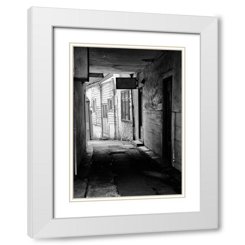 RUN-DOWN BUILDINGS II White Modern Wood Framed Art Print with Double Matting by Carlier, Dick