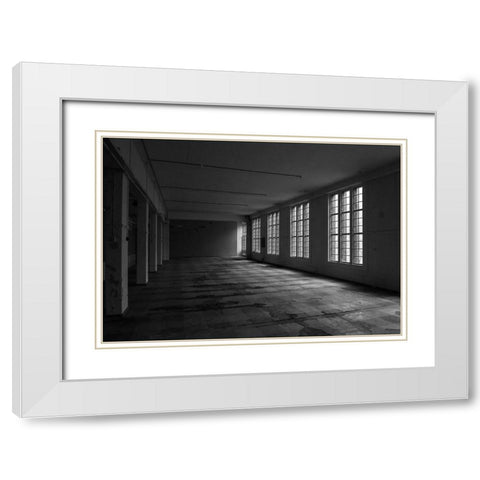 RUN-DOWN BUILDINGS III White Modern Wood Framed Art Print with Double Matting by Carlier, Dick