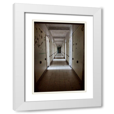 FORGOTTEN HOMES IV White Modern Wood Framed Art Print with Double Matting by Carlier, Dick