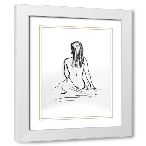 Beth White Modern Wood Framed Art Print with Double Matting by Holzner, Renate