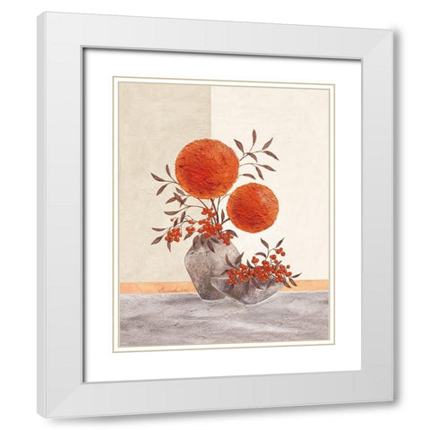 Inspiration Energy White Modern Wood Framed Art Print with Double Matting by Ancilotti, Claudia