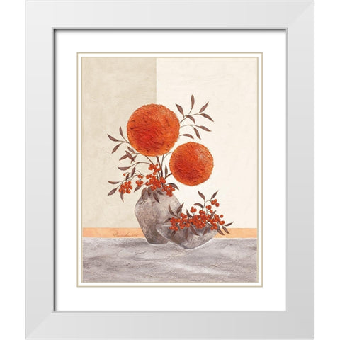 Inspiration Energy White Modern Wood Framed Art Print with Double Matting by Ancilotti, Claudia