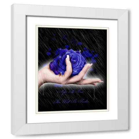 After the rain there will be sunshine White Modern Wood Framed Art Print with Double Matting by Babette