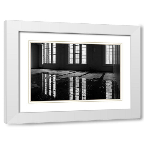 Run-Down Buildings V White Modern Wood Framed Art Print with Double Matting by Carlier, Dick
