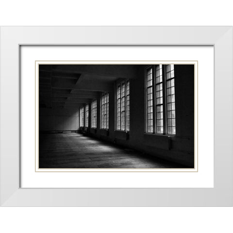 Run-Down Buildings VI White Modern Wood Framed Art Print with Double Matting by Carlier, Dick