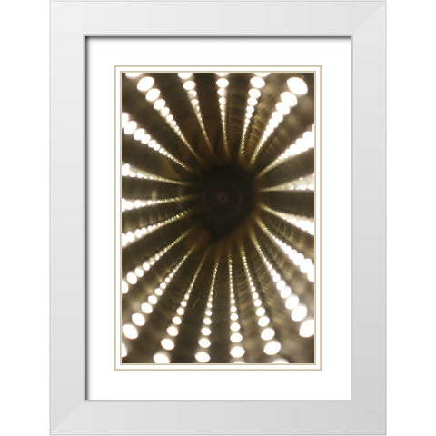 Lights I White Modern Wood Framed Art Print with Double Matting by Carlier, Dick