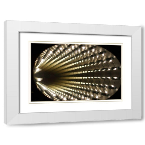 Lights II White Modern Wood Framed Art Print with Double Matting by Carlier, Dick