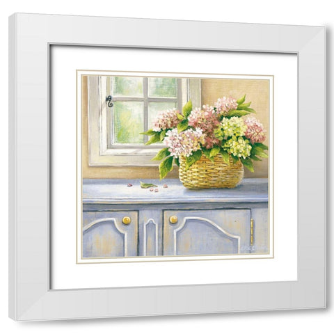 Summer Memory III White Modern Wood Framed Art Print with Double Matting by Erwin, Eric