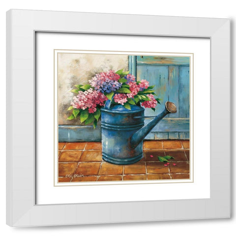 Summer Memory IV White Modern Wood Framed Art Print with Double Matting by Erwin, Eric