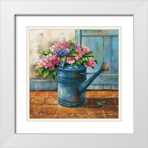 Summer Memory IV White Modern Wood Framed Art Print with Double Matting by Erwin, Eric