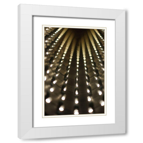 Lights IV White Modern Wood Framed Art Print with Double Matting by Carlier, Dick
