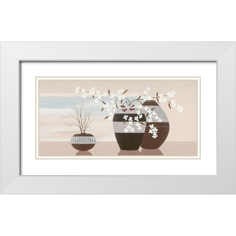 VIew From A Window II White Modern Wood Framed Art Print with Double Matting by Sedalia, David