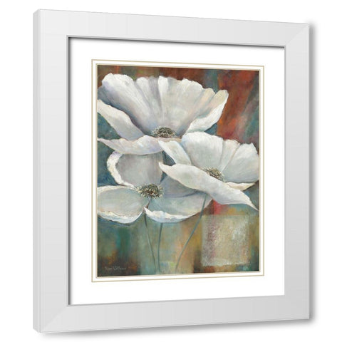 White White Modern Wood Framed Art Print with Double Matting by Withaar, Rian