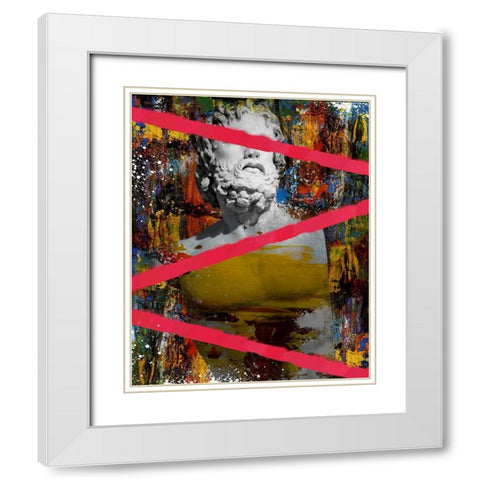 Hidden Faces 3 White Modern Wood Framed Art Print with Double Matting by van Gog, Henk