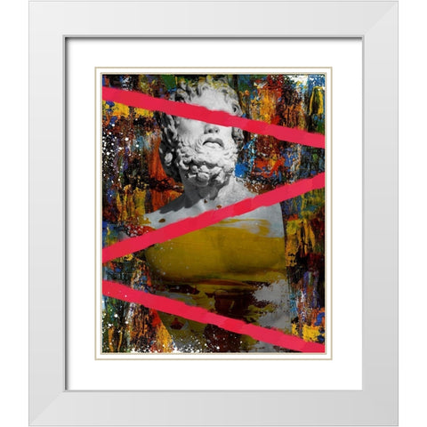 Hidden Faces 3 White Modern Wood Framed Art Print with Double Matting by van Gog, Henk