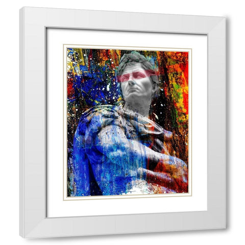 Hidden Faces 4 White Modern Wood Framed Art Print with Double Matting by van Gog, Henk