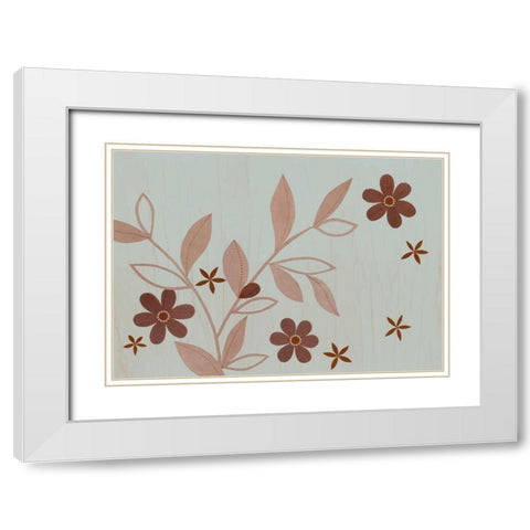 A Bronze Summers Day I White Modern Wood Framed Art Print with Double Matting by Design Show