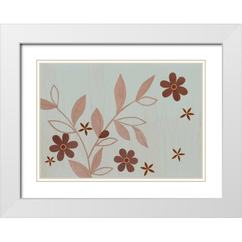 A Bronze Summers Day I White Modern Wood Framed Art Print with Double Matting by Design Show
