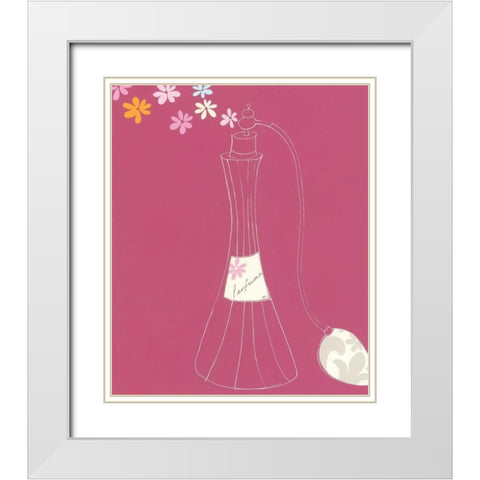 Perfume Bottle II White Modern Wood Framed Art Print with Double Matting by Gore, Ally-Reader, Robert