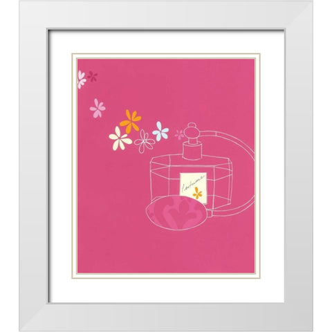 Perfume Bottle IV White Modern Wood Framed Art Print with Double Matting by Gore, Ally-Reader, Robert