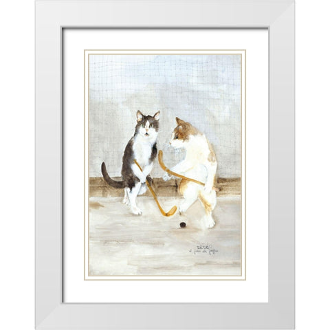 COPERTINA II White Modern Wood Framed Art Print with Double Matting by Moser, Dede