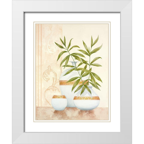 Sheer Elegance II White Modern Wood Framed Art Print with Double Matting by Sedalia, David
