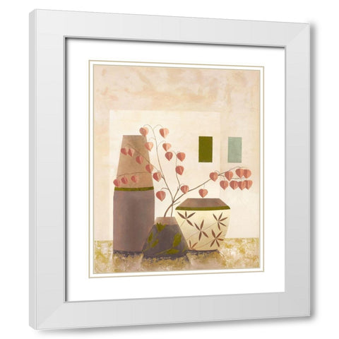 Ambiance II White Modern Wood Framed Art Print with Double Matting by Sedalia, David
