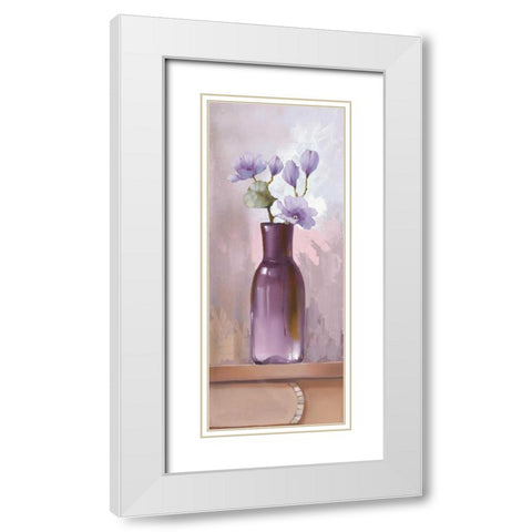 Lilac Kitchen I White Modern Wood Framed Art Print with Double Matting by Babichev