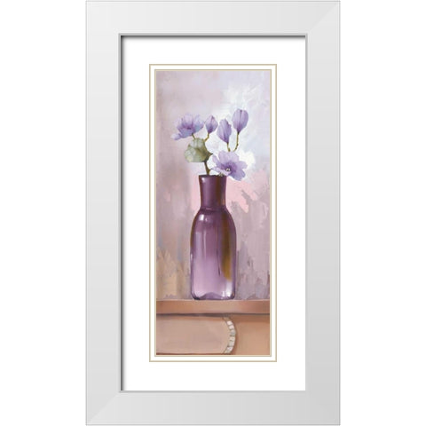 Lilac Kitchen I White Modern Wood Framed Art Print with Double Matting by Babichev
