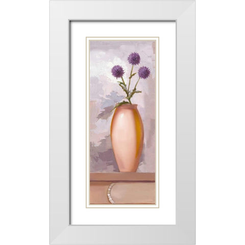 Lilac Kitchen III White Modern Wood Framed Art Print with Double Matting by Babichev