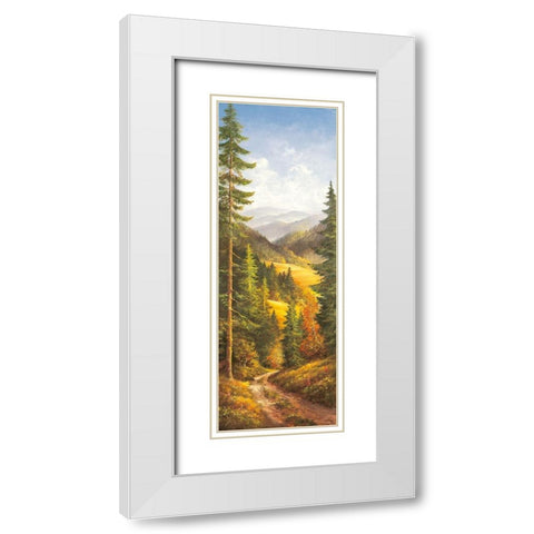 MIDDAY SKY I White Modern Wood Framed Art Print with Double Matting by Glassl, Helmut